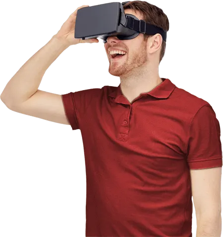 Guy with VR Glasses